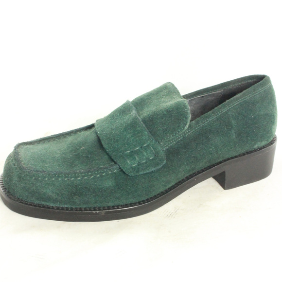 emerald green loafers